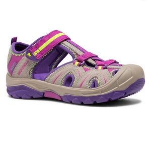 NWB Merrell Kids Hydro Sandal in Purple and Gray and size 9